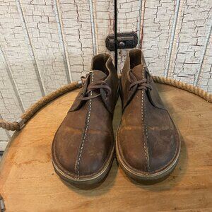 Retro Clarks Originals Desert Trek in brown beeswax leather 10